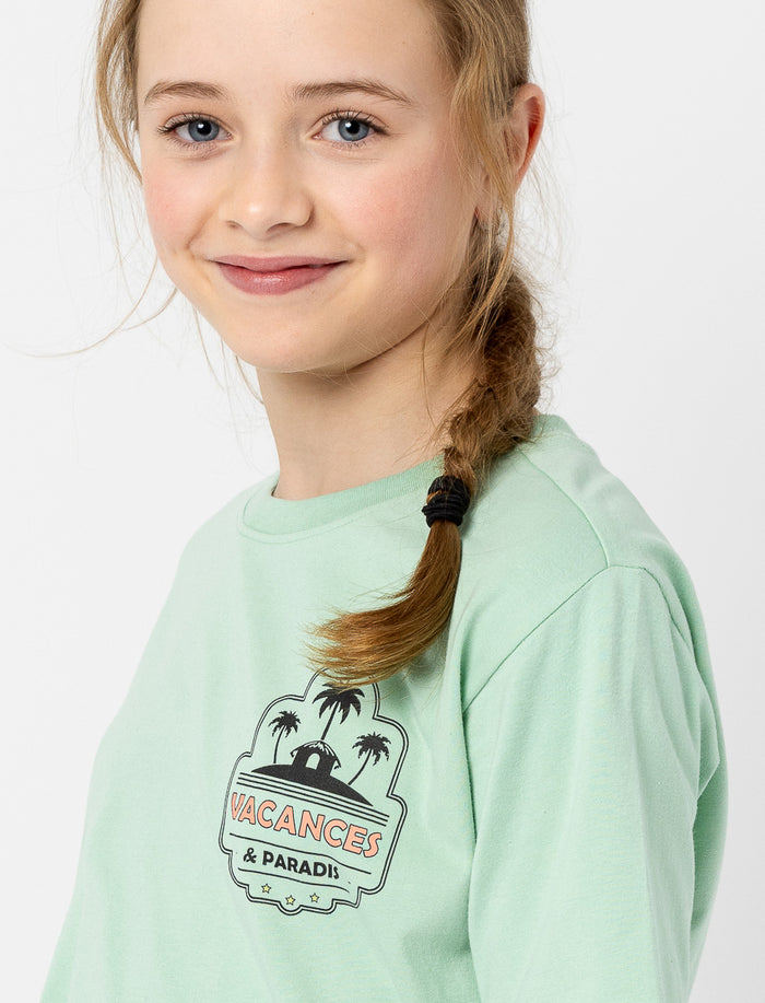 T-shirt imprimé à col rond