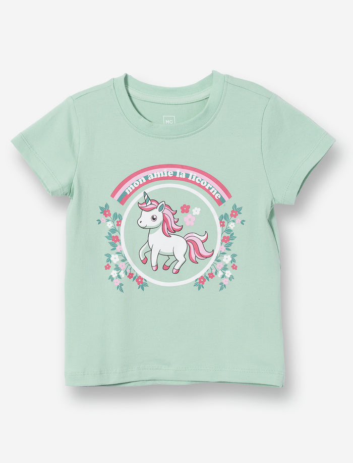 T-shirt imprimé à col rond