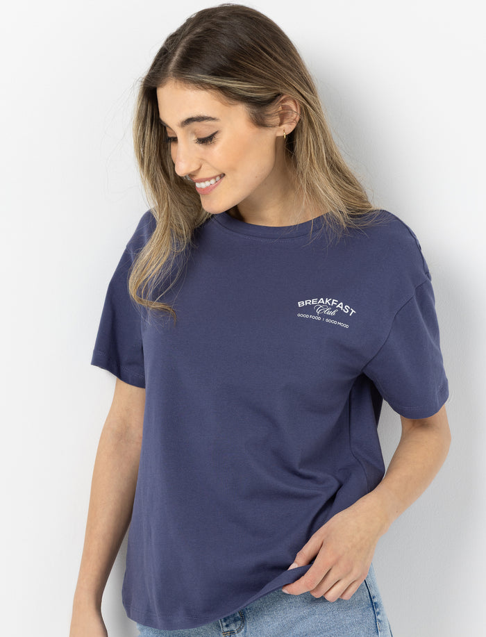 T-shirt imprimé à col rond