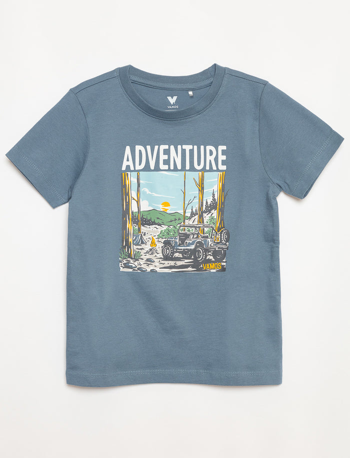 T-shirt imprimé à manches courtes