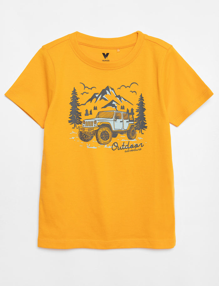 T-shirt imprimé à manches courtes