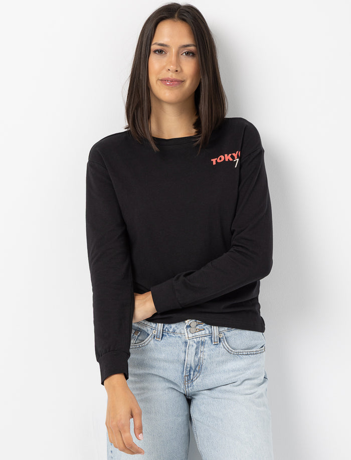 T-shirt imprimé à manches longues