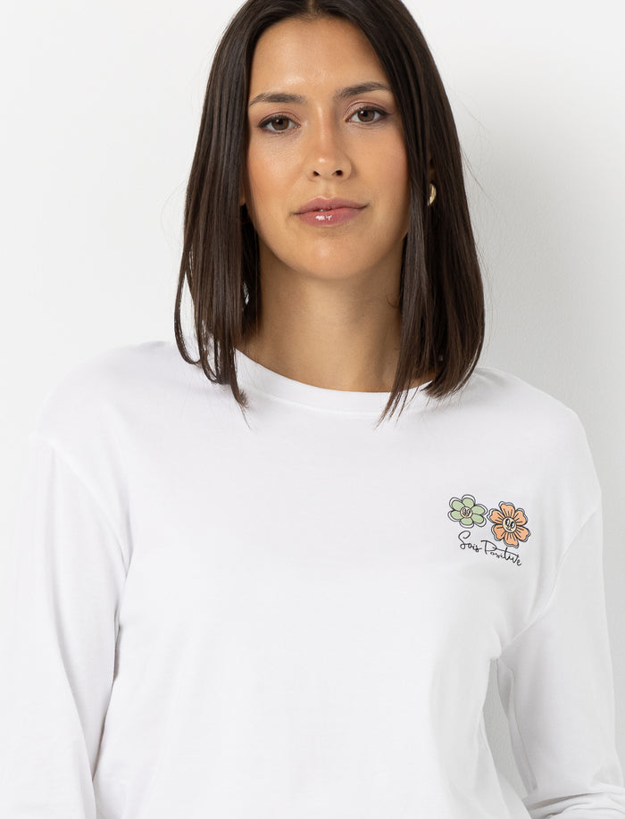 T-shirt imprimé à manches longues