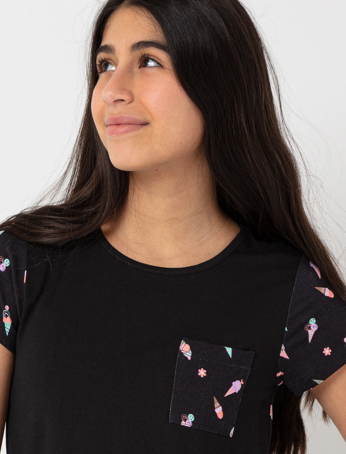T-shirt imprimé à poche