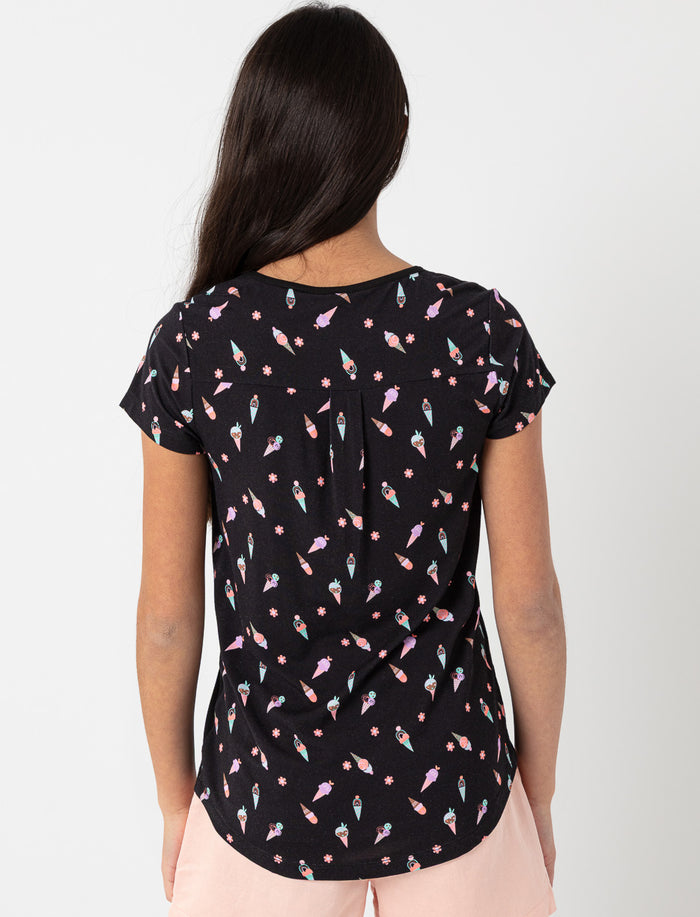 T-shirt imprimé à poche