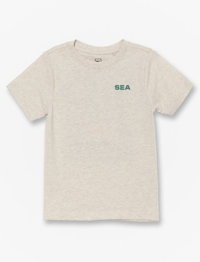 T-shirt imprimé au dos à col rond - petit garçon