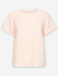 T-shirt texturé à rayures ondulées