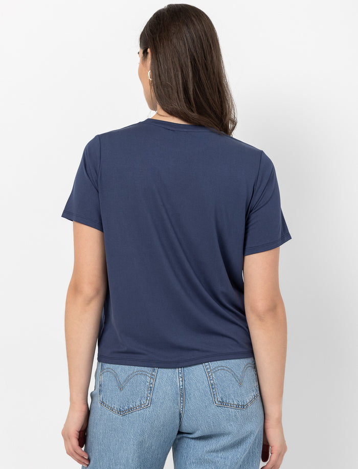 T-shirt uni à poche