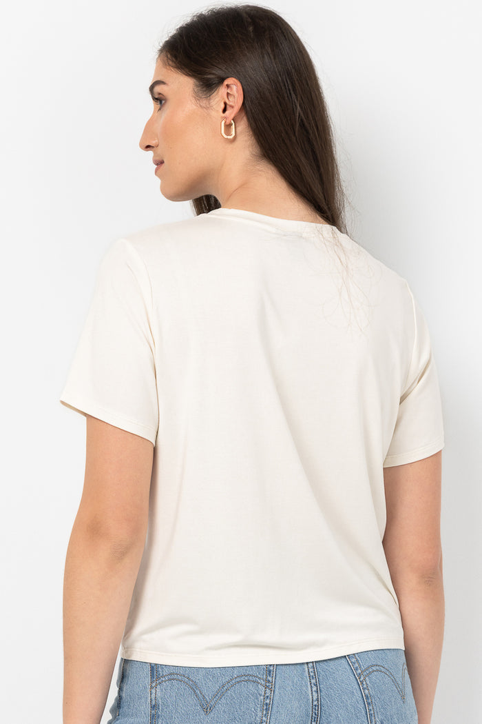T-shirt uni à poche