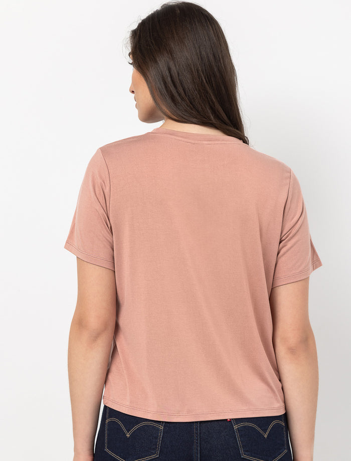 T-shirt uni à poche