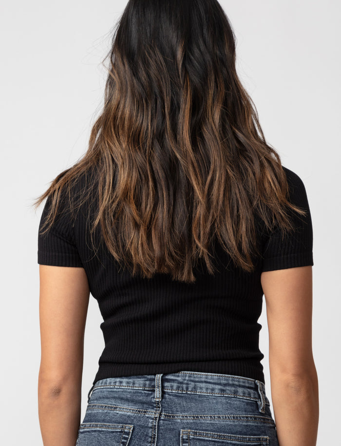 T-shirts côtelés sans coutures - paquet de 2