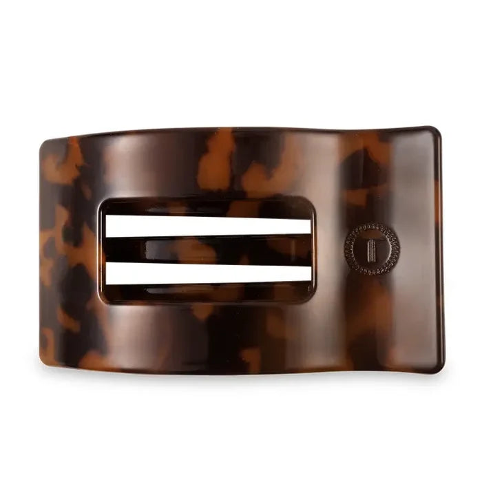 Teleties Flat Rectangle Hair Clip - Greige Goods