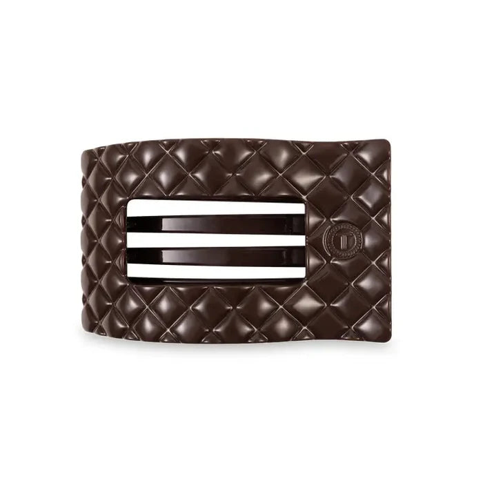 Teleties Flat Rectangle Hair Clip - Greige Goods