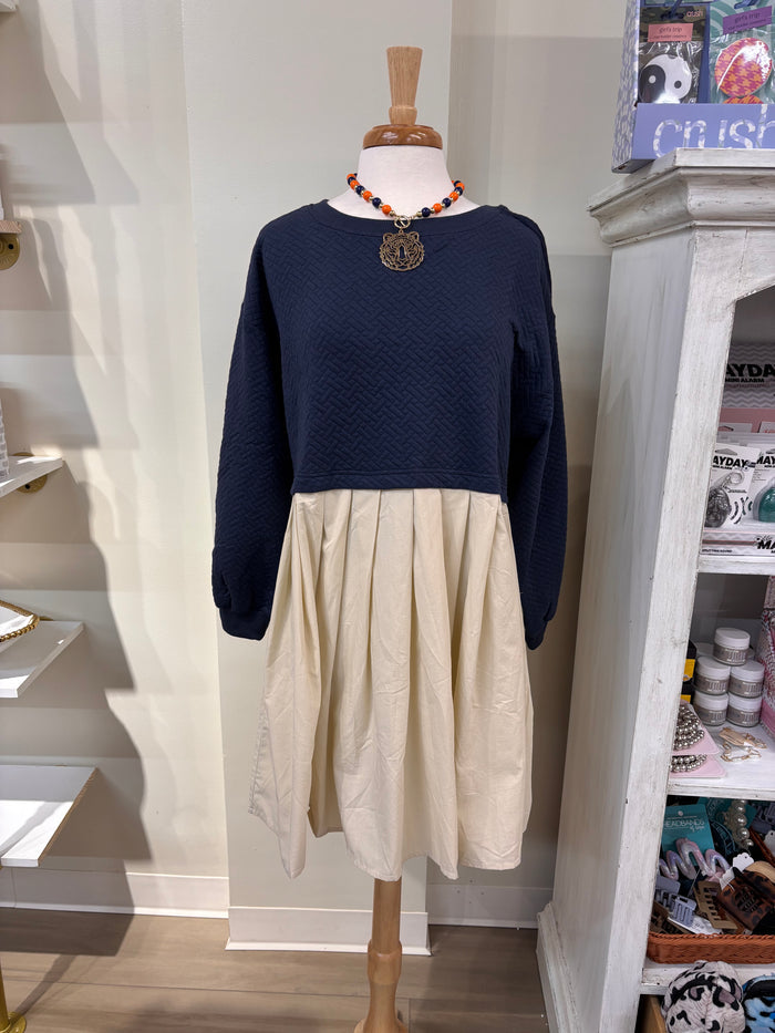 Textured Game Day Dress