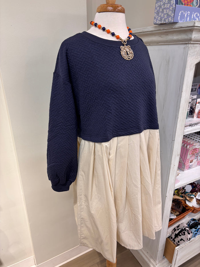 Textured Game Day Dress