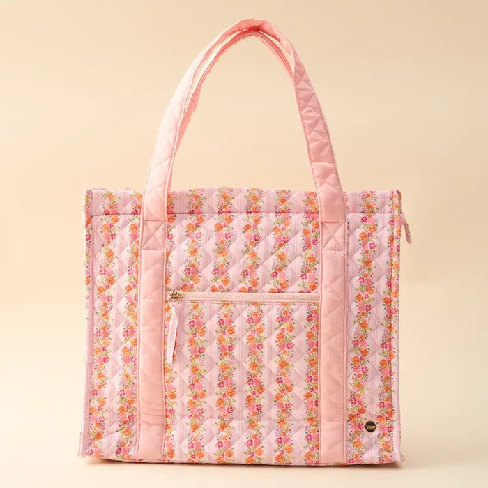 The Everyday Quilted Tote Bag - Greige Goods