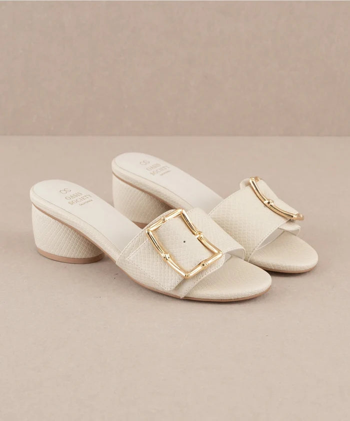 The Tucson Low Heel - Greige Goods