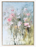 Toile encadrée fleurs en relief