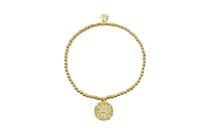 Trait Beaded Charm Bracelet - Greige Goods
