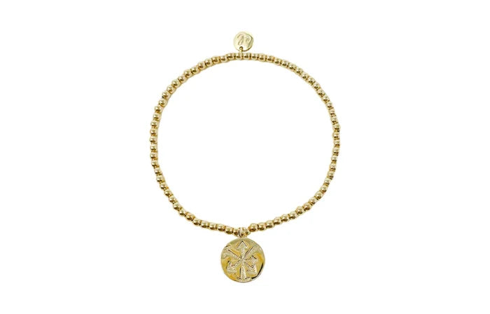 Trait Beaded Charm Bracelet - Greige Goods