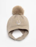 Tuque en tricot à pompon