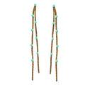 Turquoise Duster Earrings - Greige Goods