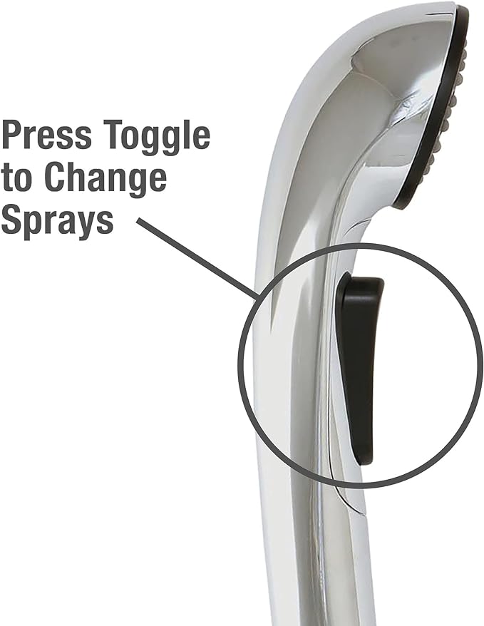 Two-Function Chrome Pullout Kitchen Faucet Spray Head
