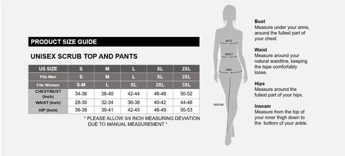 Unisex Scrub Bottoms