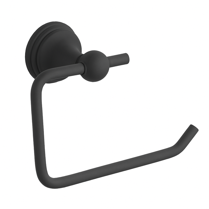 Velora Matte Black Four-Piece Bathroom Accessory Set