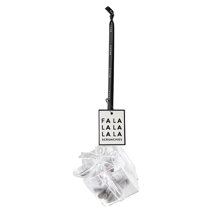 Velvet Scrunchie Ornament - Greige Goods