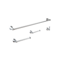 Verdessa Chrome Four-Piece Bathroom Accessory Set