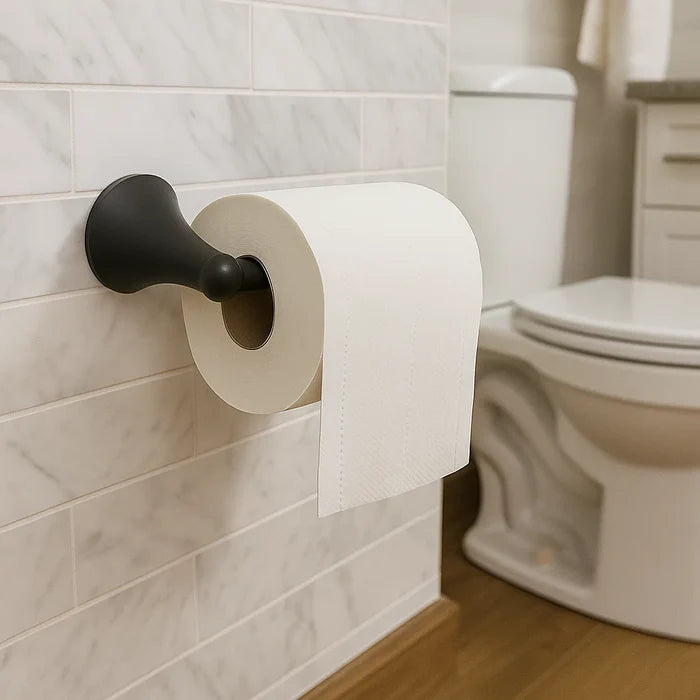 Verdessa Matte Black Four-Piece Bathroom Accessory Set