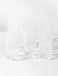 Verres Brighton en verre travaillé - ensemble de 6