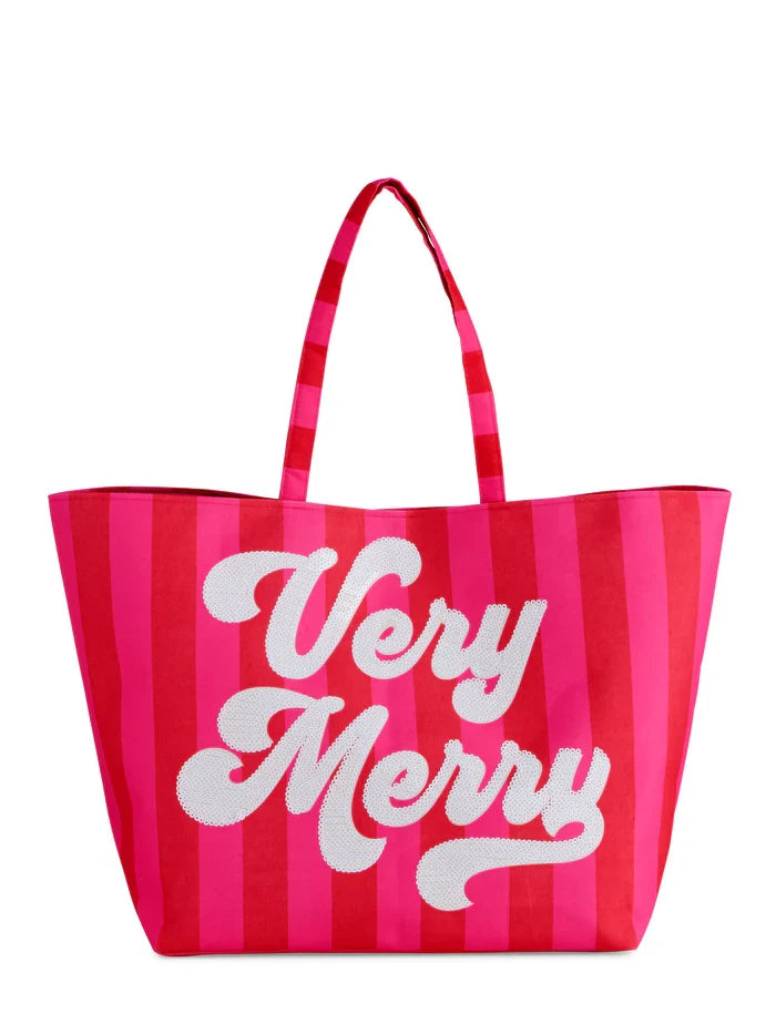 Very Merry Gifting Tote - Greige Goods