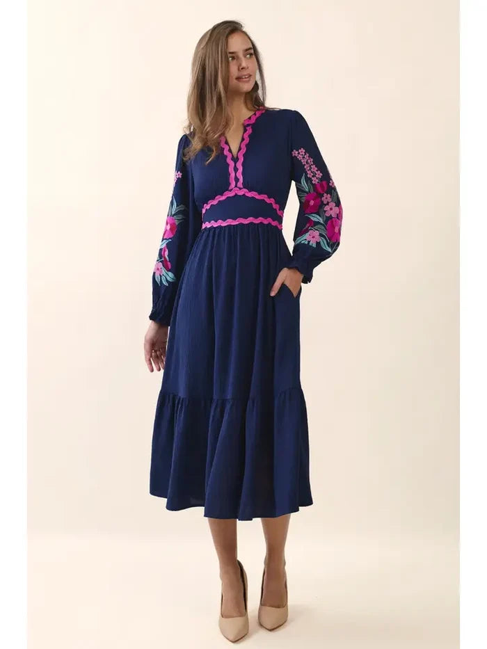 Vibrant Dreams Midi Dress
