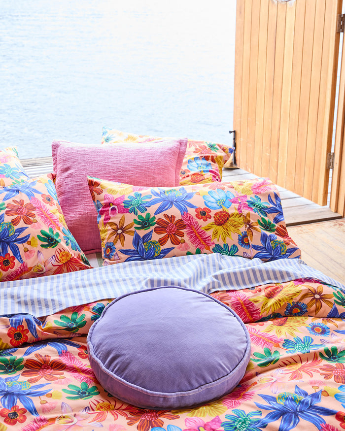 Wild Flowers In Bloom Organic Cotton European Pillowcases