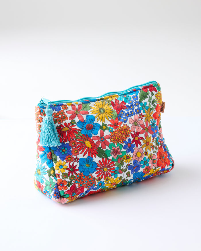 Winter Fields Quilted Cotton Toiletry Purse