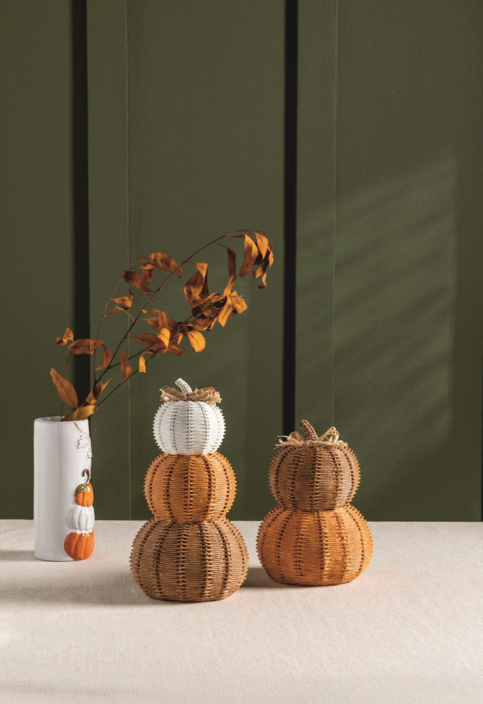 Woven Resin Pumpkins